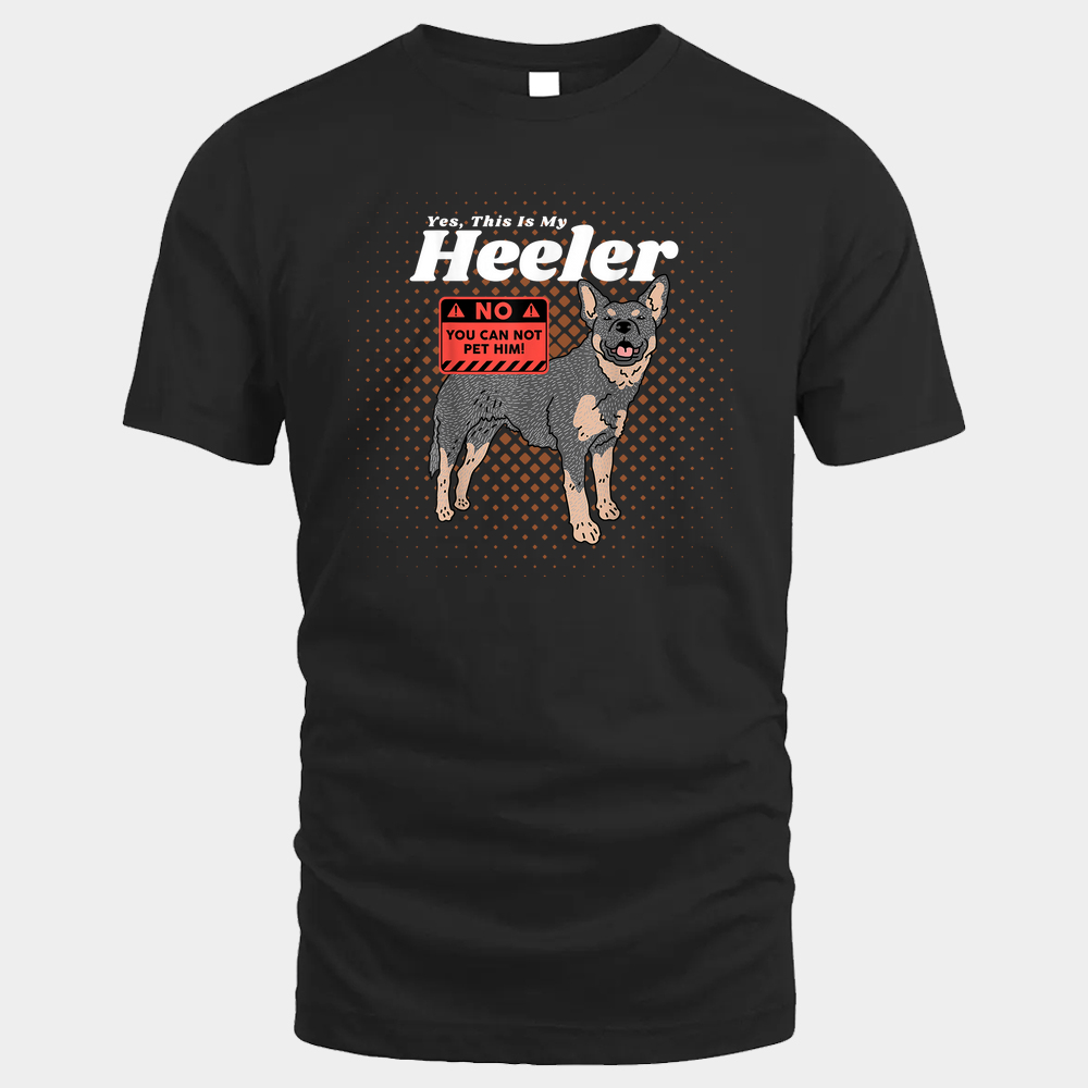 Australian Cattle Dog Heeler Unisex Tshirt - Black